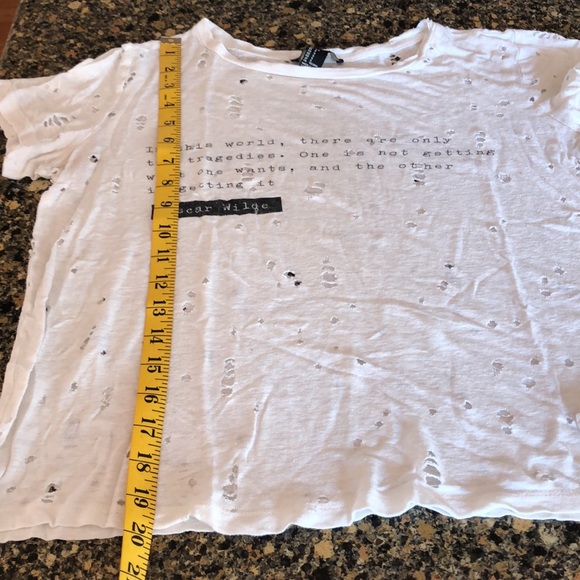 10 / $10 Forever 21 distressed top - Picture 5 of 12